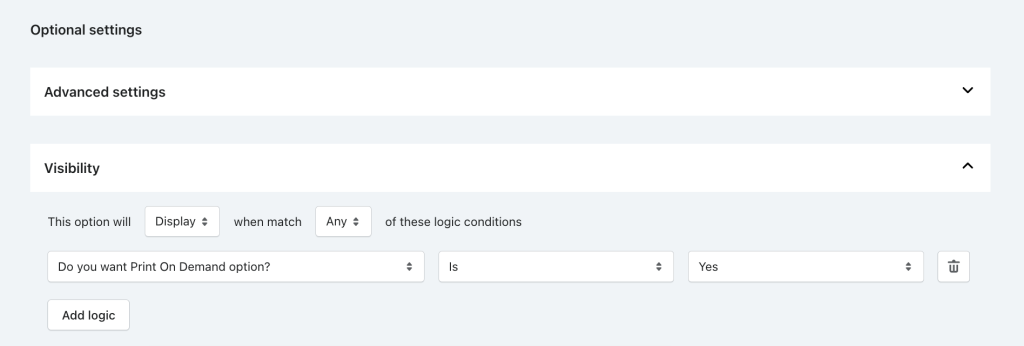 add condition logic for shopify upload file