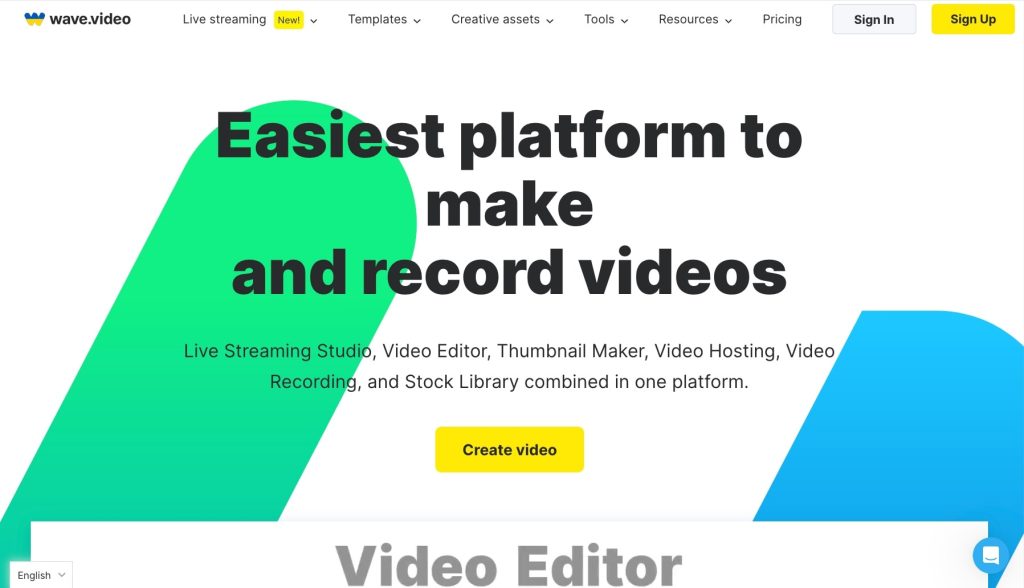 wave.video is an easiest platform to make video
