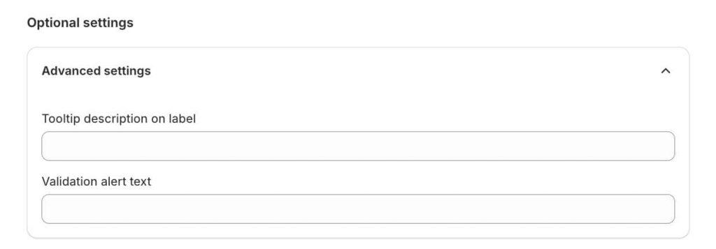 Advanced settings of Date picker