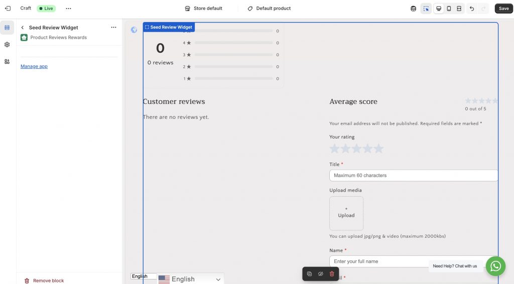 Add the widget to Shopify store