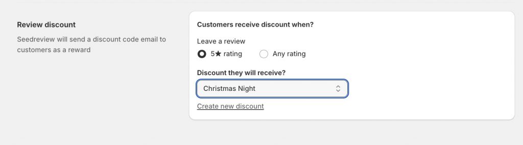 review discount of product reviews