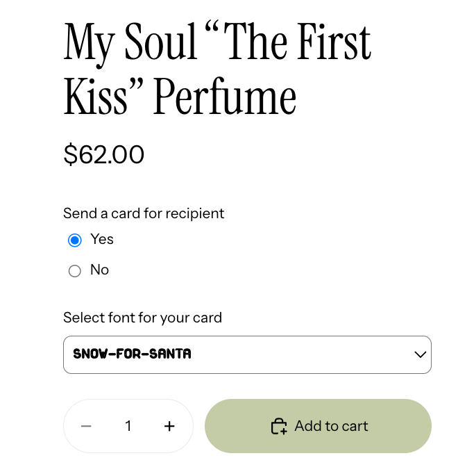 Select font on the storefront