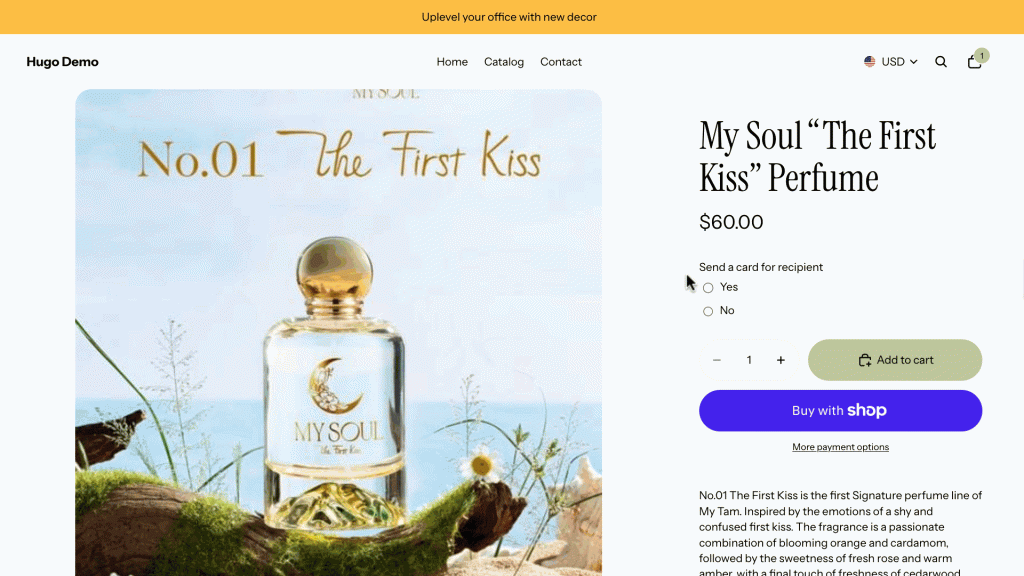 Select font picker on EXPO store