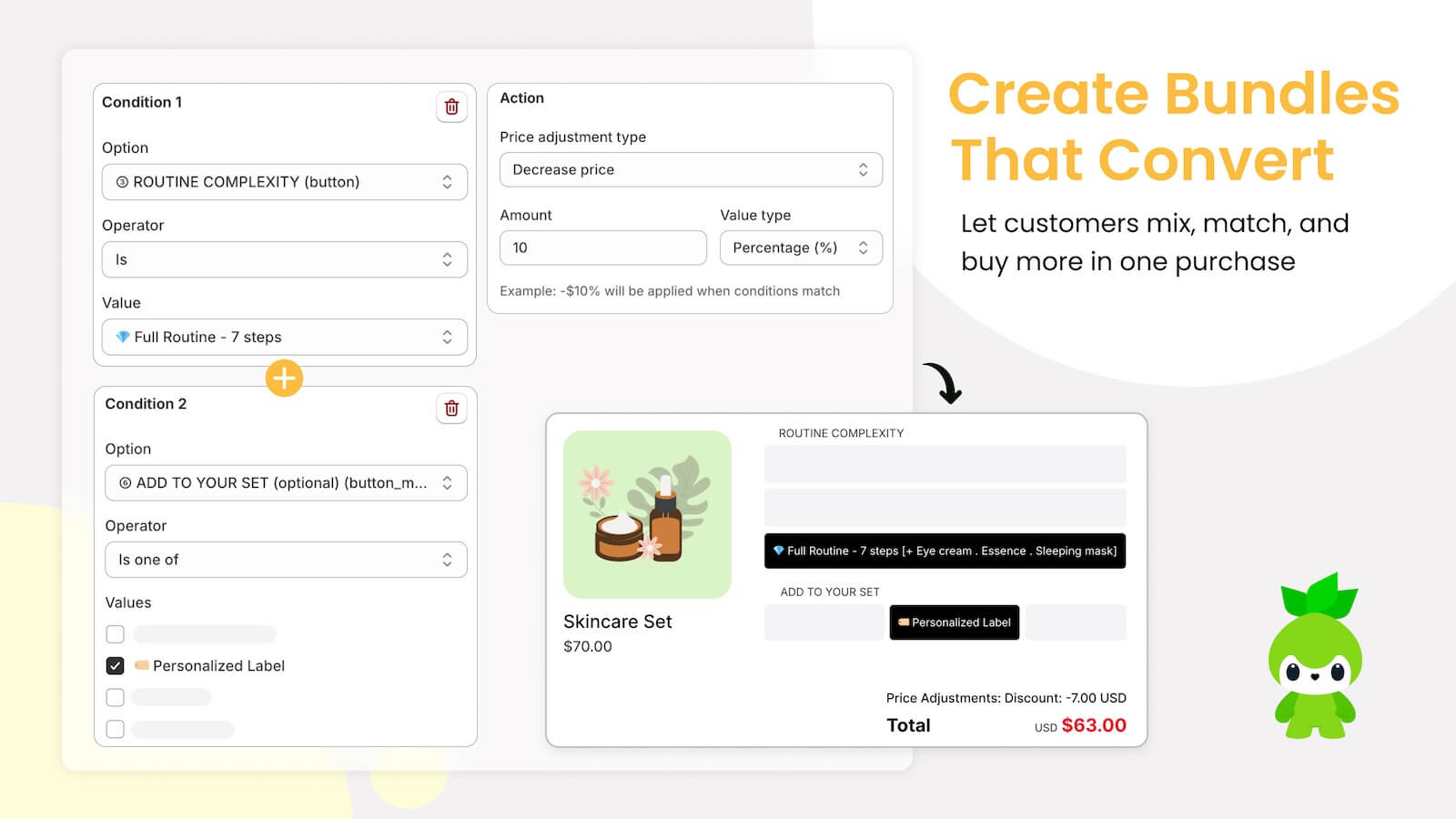 Use linked products to create product bundles