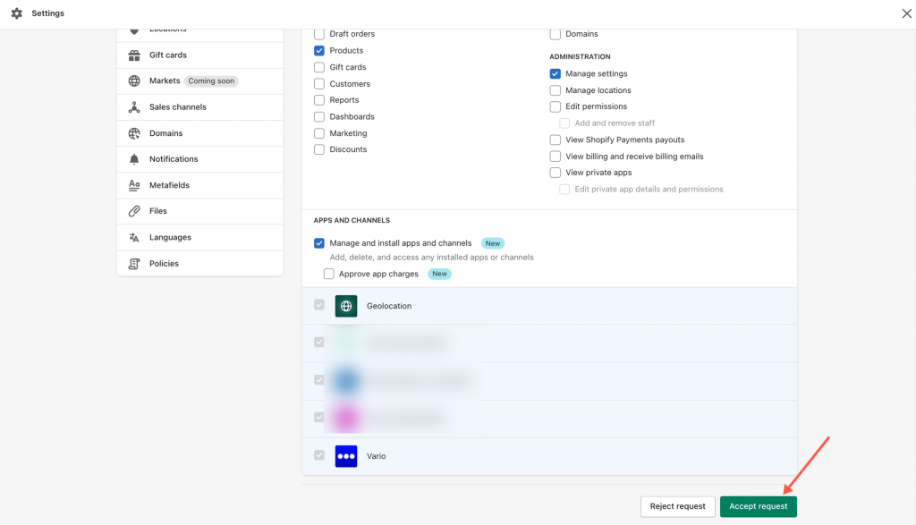 Accept collaborator request