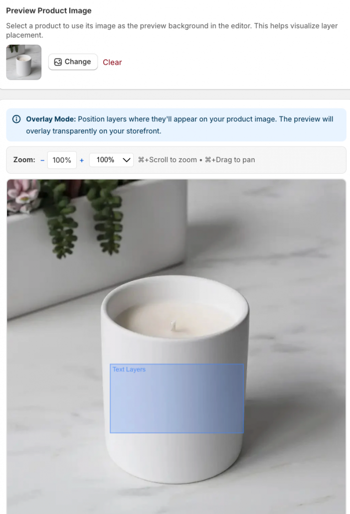 preview product image layers